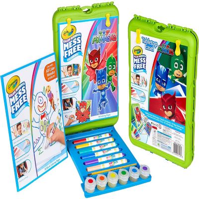 Crayola&#8482; Color wonder PJ Mask Travel Easel With 30 Bonus pages, Full size color wonder markers and paints! Image 1