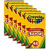 Crayola Crayons, Regular Size, 48 Per Box, 6 Boxes Image 1