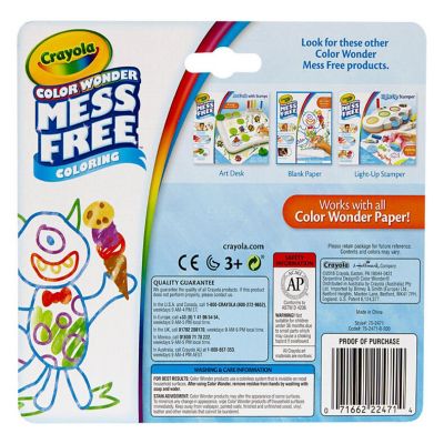 Crayola Mess Free Color Wonder Mini Markers 10 Mini Markers Classic Colors Image 3