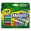 Crayola Metallic Markers, 8 Per Box, 3 Boxes Image 1