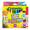 Crayola Silly Scents Smash Ups Broad Line Washable Scented Markers, 10 Per Pack, 6 Packs Image 1