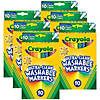 Crayola Ultra-Clean Markers, Fine Line, Classic Colors, 10 Per Pack, 6 Packs Image 1
