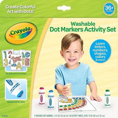 Crayola Washable Dot Markers Activity Set, Educational Gift, Washable Marker Image 1