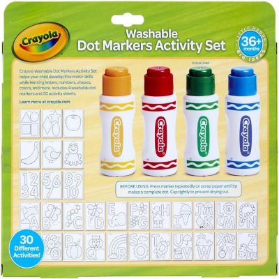 Crayola Washable Dot Markers Activity Set, Educational Gift, Washable Marker Image 3