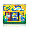 Crayola Washable Fingerpaint, Bold Colors, 8 oz., 3 Per Pack, 2 Packs Image 1