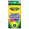 Crayola Washable Formula Markers, Fine Tip, Classic Colors, 8 Per Box, 6 Boxes Image 1