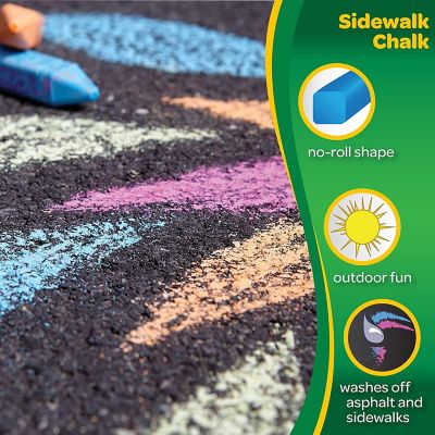 Crayola&#8482; Washable Sidewalk Chalk in Assorted Colors, 48 Count Multicolored Image 1