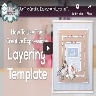 Creative Expressions Layering Template 7 in x 5 in Image 1