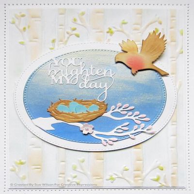 Creative Expressions Sue Wilson Mini Expressions You Brighten My Day Craft Die Image 1