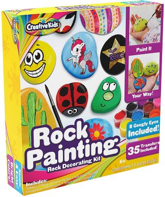 Creative Kids Rock Painting Outdoor Activity Kit for Kids Image 1
