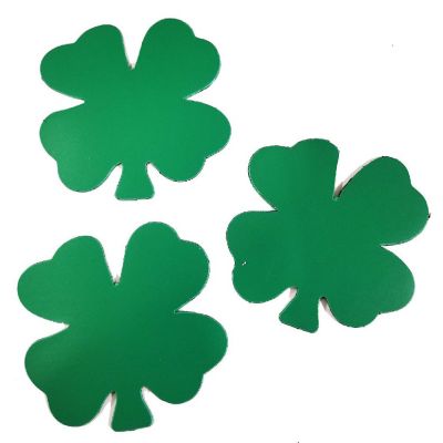 Creative Shapes Etc. - Die-cut Magnetic - Small Single Color Four Leaf Clover Image 1
