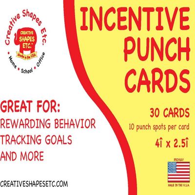Creative Shapes Etc. - Incentive Punch Cards - Panda Image 1