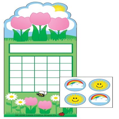 Creative Shapes Etc. - Incentive Sticker Set - Spring Flowers Image 1