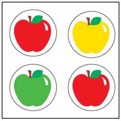 Creative Shapes Etc. - Incentive Stickers - Apple Image 1