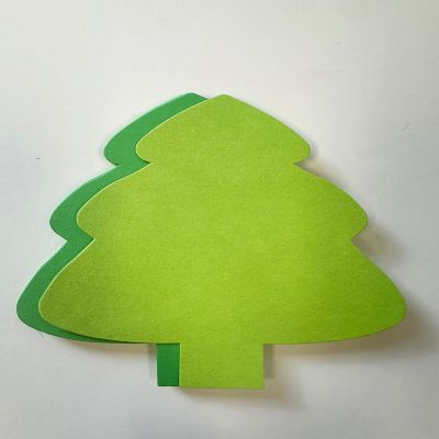 Creative Shapes Etc. - Large Assorted Color Construction Paper Craft Cut-out - Holiday Evergreen Tree Image 1