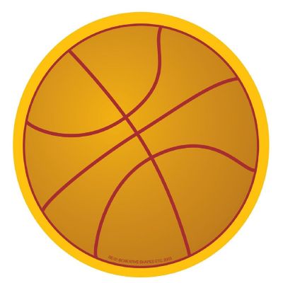 Creative Shapes Etc. - Large Notepad - Basketball Image 1