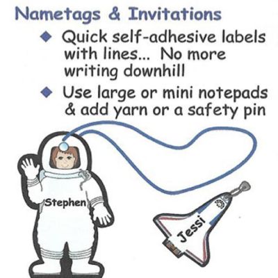 Creative Shapes Etc. - Mini Notepad - Astronaut Image 3