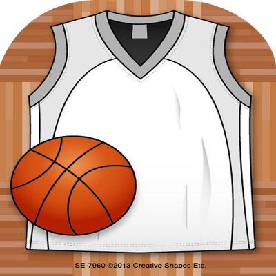 Creative Shapes Etc. - Mini Notepad - Basketball Jersey Image 1