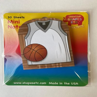 Creative Shapes Etc. - Mini Notepad - Basketball Jersey Image 2
