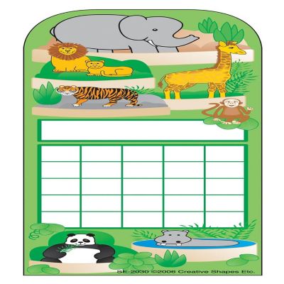 Creative Shapes Etc. - Personal Incentive Chart - Zoo Image 1