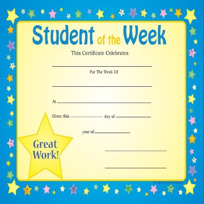 Creative Shapes Etc. - Recognition Certificate - Student Of The Week Image 1