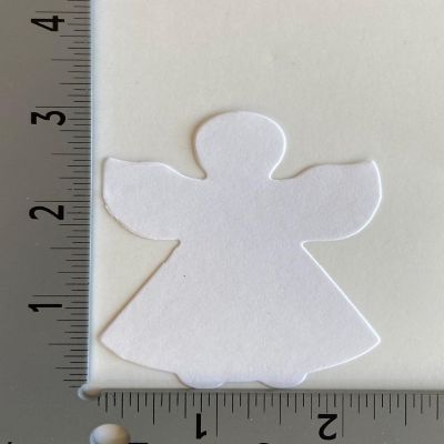 Creative Shapes Etc. - Small Single Color Construction Paper Craft Cut-out - Angel Image 1