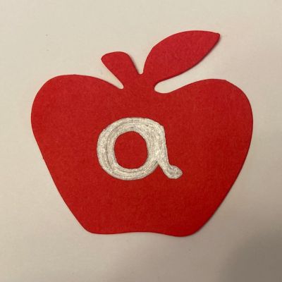 Creative Shapes Etc. - Small Single Color Construction Paper Craft Cut-out - Red Apple Image 2