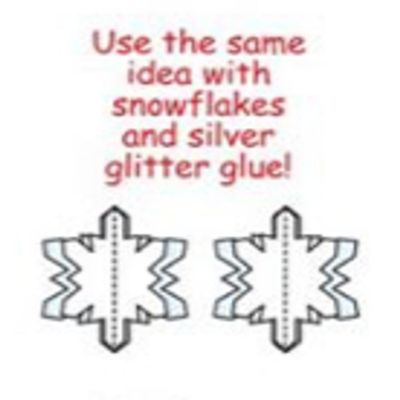Creative Shapes Etc. - Small Single Color Construction Paper Craft Cut-out - Snowflake Image 2
