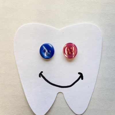 Creative Shapes Etc. - Small Single Color Creative Foam Craft Cut-outs - Tooth Image 1
