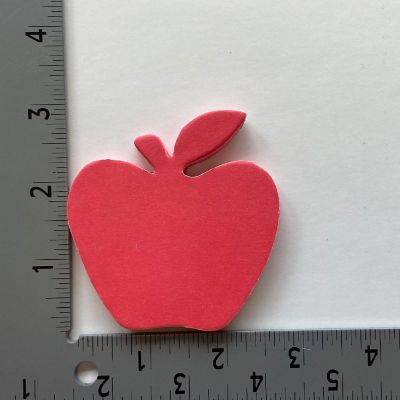 Creative Shapes Etc. - Sticky Shape Notepad - Red Apple Image 1