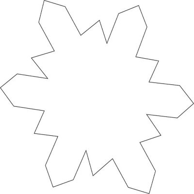 Creative Shapes Etc. - Sticky Shape Notepad - Snowflake Image 1
