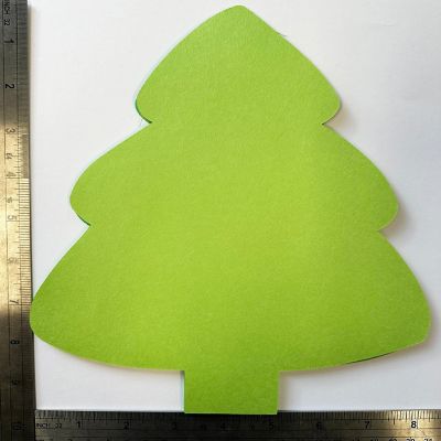 Creative Shapes Etc. - Super Cut-outs - Assorted Color Holiday Evergreen Tree 8in x 10in Image 1
