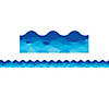Creative Teaching Press Waves Of Blue Wavy EZ Border, 48 Feet Per Pack, 3 Packs Image 1