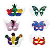Creativity Street Die-Cut Paper Masks, Mardi Gras Assortment, Assorted Sizes, 24 Pieces Per Pack, 6 Packs Image 2