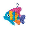 Crinkle Tissue Paper Tropical Fish Craft Kit- Makes 12 Image 1
