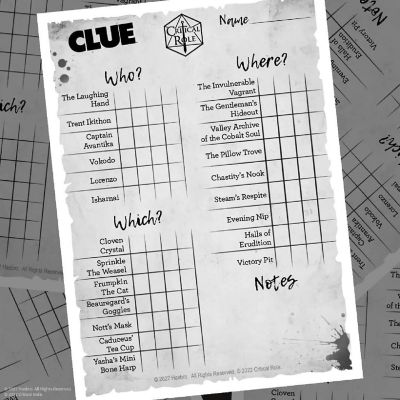 Critical Role Clue Board Game Image 2