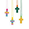 Cross Sand Art Bottle Necklaces - 12 Pc. Image 1