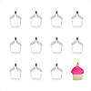 Cupcake 3.5" Cookie Cutters Image 1