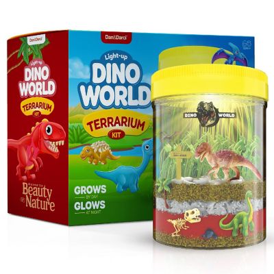 Dan&Darci - Dino World Terrarium Kit for Kids - STEM Science Gardening Kits Image 3