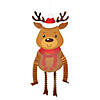 Dangle-Leg Reindeer Hanging Honeycomb Decorations - 4 Pc. Image 1