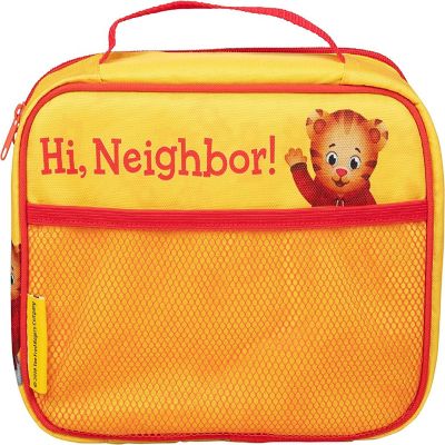 Daniel Tiger's Neighborhood Insulated Lunch Sleeve - Reusable Heavy Duty Tote Bag w Mesh Pocket (Daniel Tiger - Yellow) Back to School Lunch Box for Kids Image 2