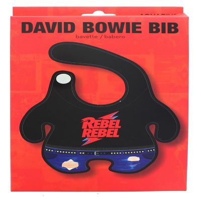 David Bowie Rebel Rebel Terrycloth Baby Bib Image 1