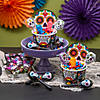 Day of the Dead Sugar Skull-Shaped Diposable Paper Snack Cups - 12 Pc. Image 1
