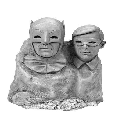 DC Comics Batman 1966 Dynamic Duo Monolith Statue Image 1