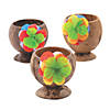 Decorative Coconut Cups with Flower  - 12 Ct. Image 1