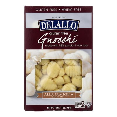 Delallo Gluten Free Gnocchi - Case of 6 - 16 OZ Image 1