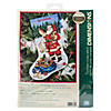 Dimensions Counted Cross Stitch Kit 16" Long-Checking His List Stocking (14 Count) Image 1