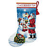 Dimensions Gold Collection Counted Cross Stitch Kit 16" Long-Holiday Glow Stocking (18 Count) Image 1