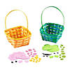 Dinosaur Easter Basket Decorating Craft Kit - Makes 12 Image 1
