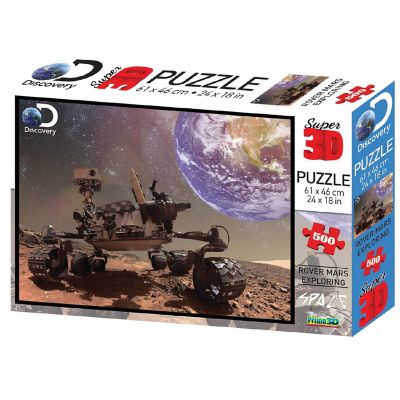 Discovery Channel Mars Rover Super 3D 500 Piece Jigsaw Puzzle Image 1